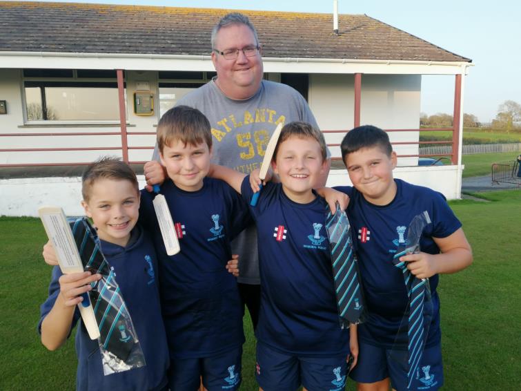 Jonny Lewis and his county junior players